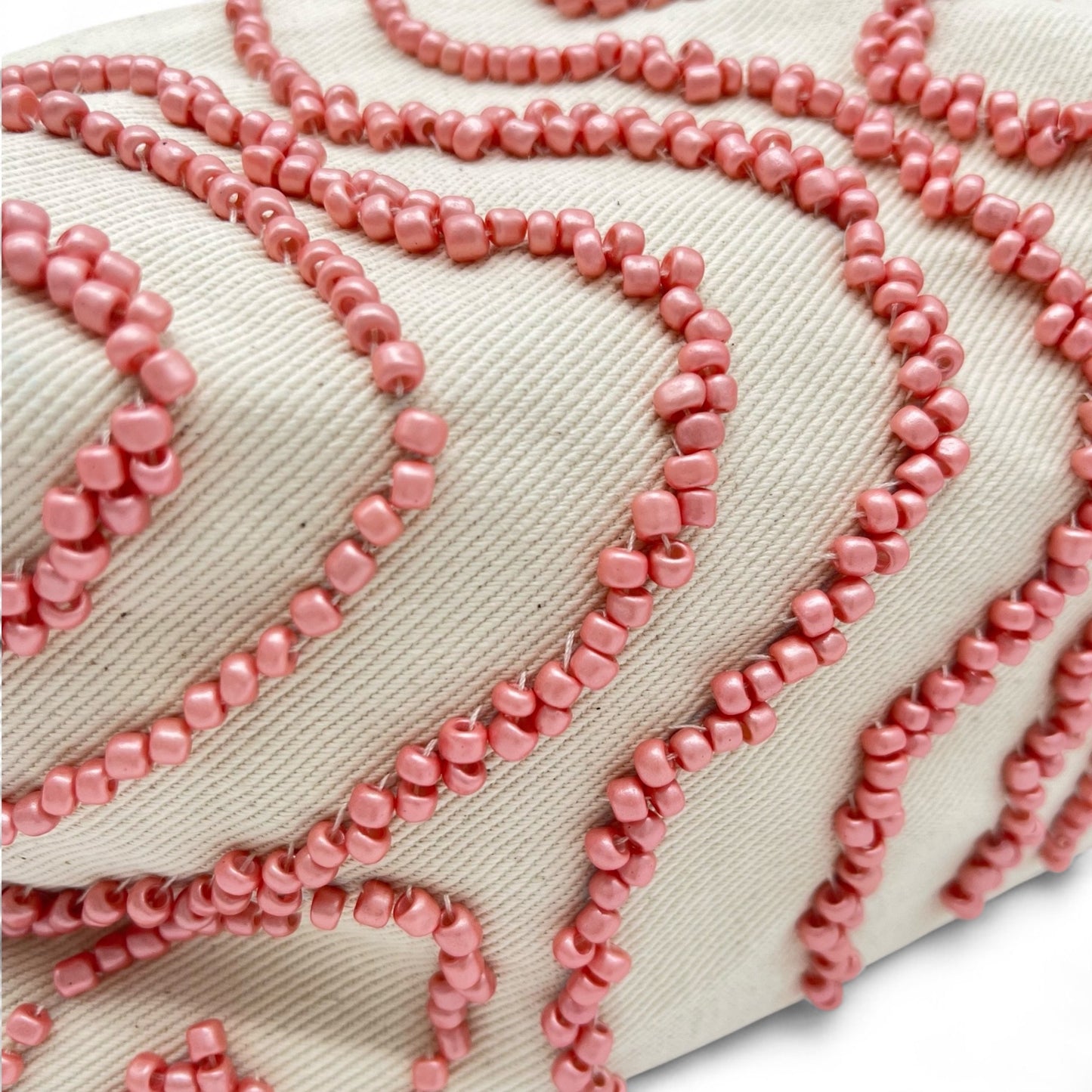 Beaded Pouchette - Coral Sunset
