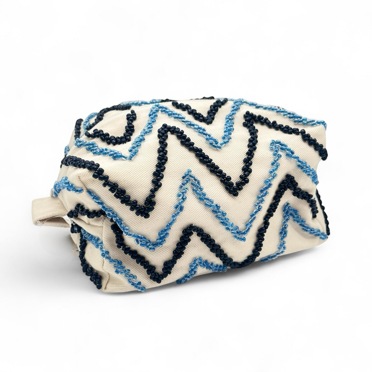 Beaded Pouchette - Ocean Blue