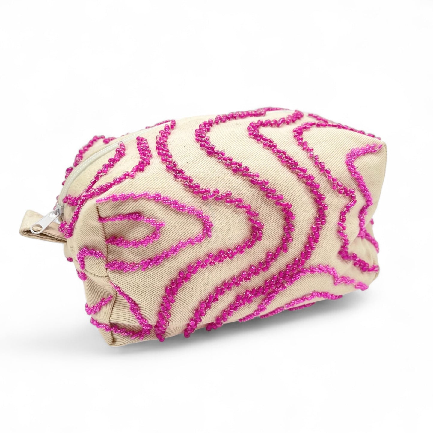 Beaded Pouchette - Pink Sand
