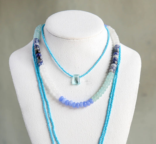 Ocean Stone Pendant in Turquoise