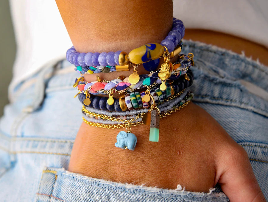 Skittles Elastic Bracelet in Aura Orange