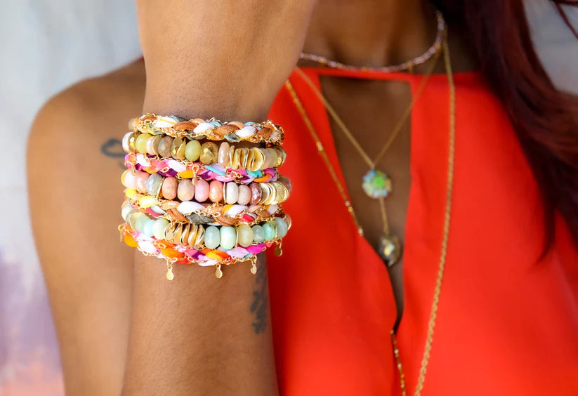 Confetti Bracelet in Lemon