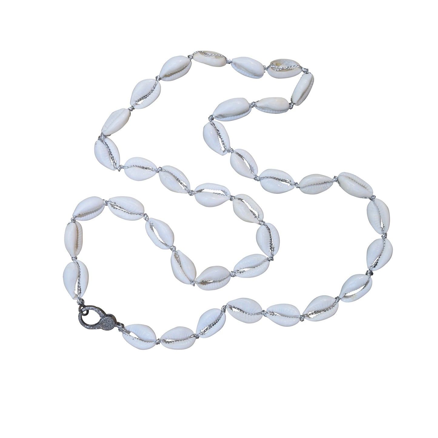 Silver Cowrie Shell Necklace