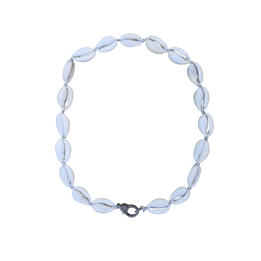 Silver Cowrie Shell Necklace