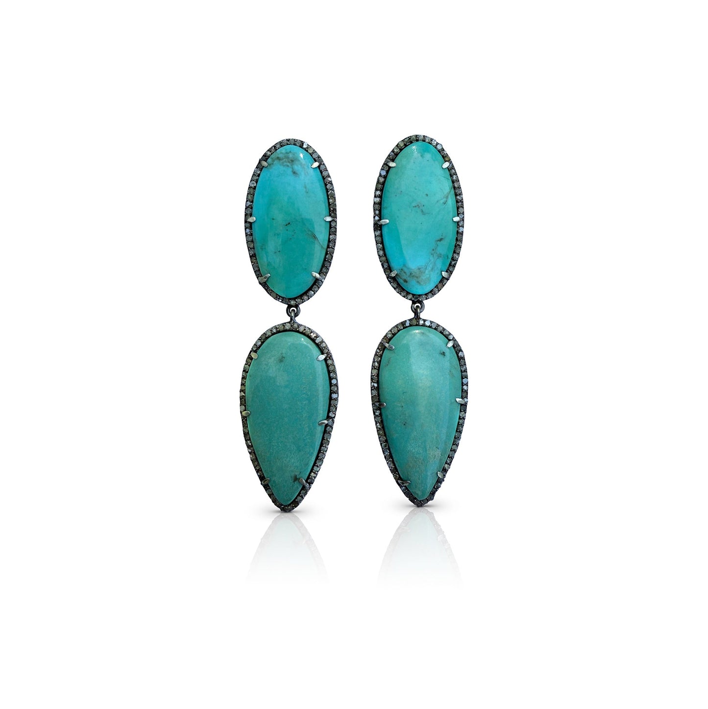 Turquoise Double Drop Earrings
