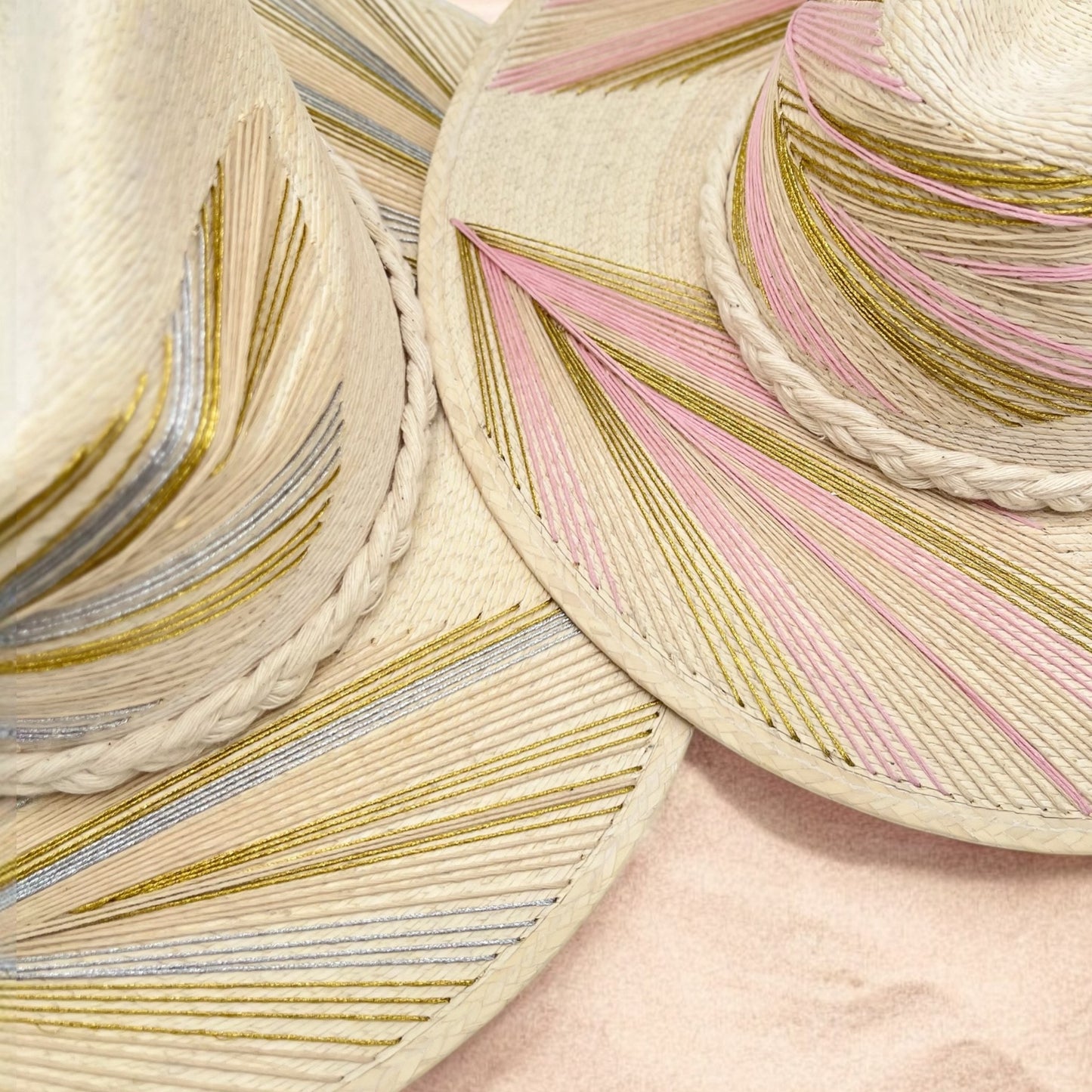 Feather Palm Leaf Hat