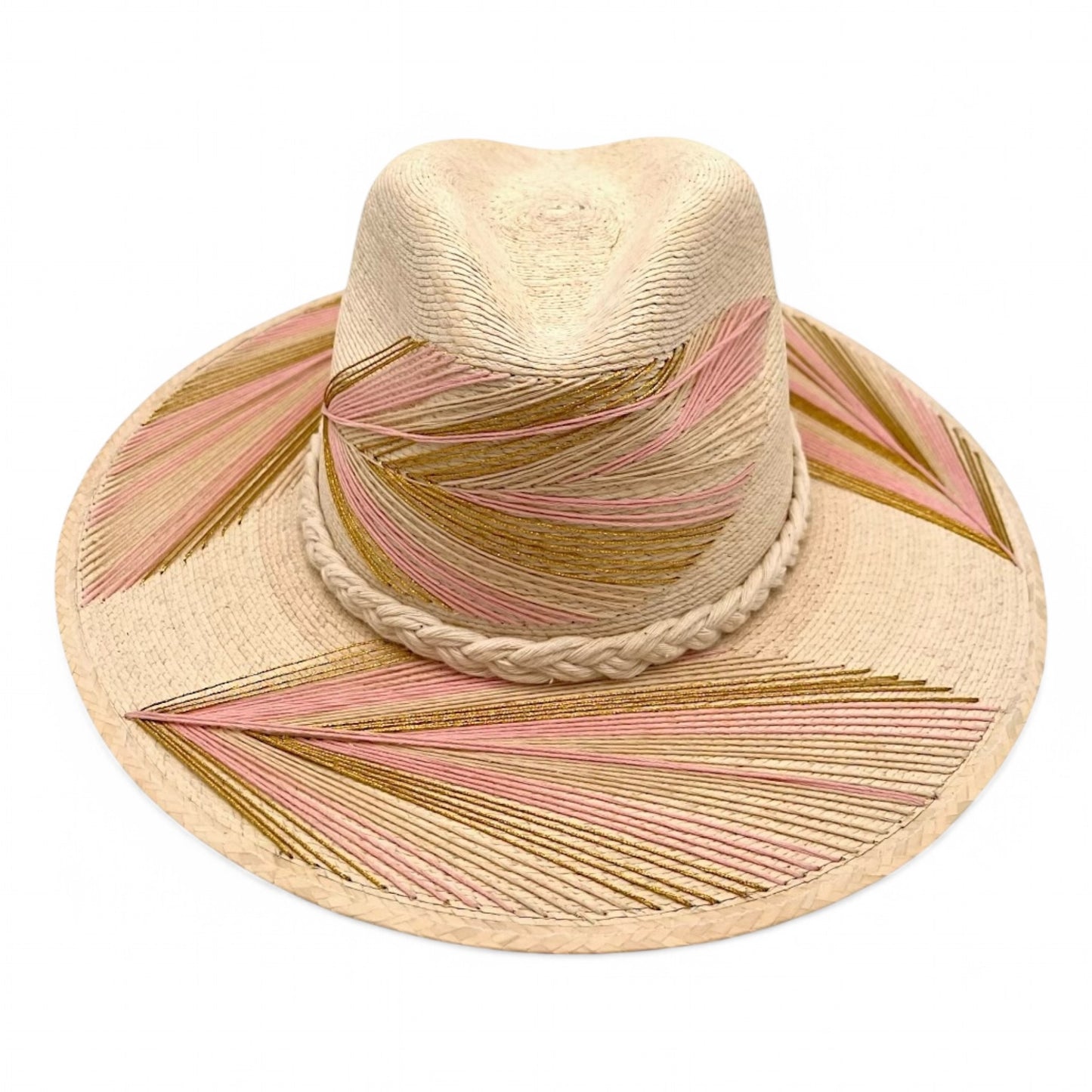 Feather Palm Leaf Hat