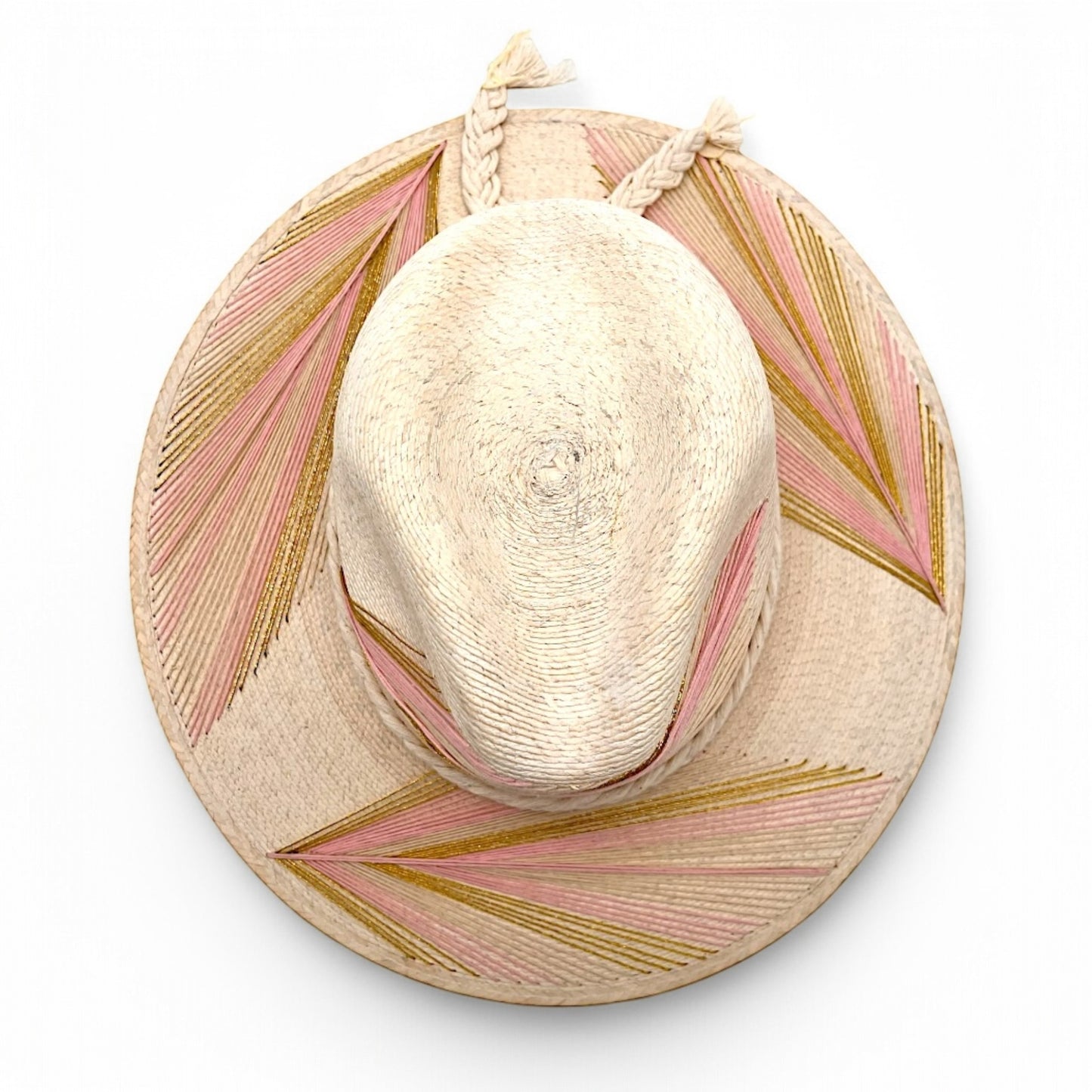 Feather Palm Leaf Hat
