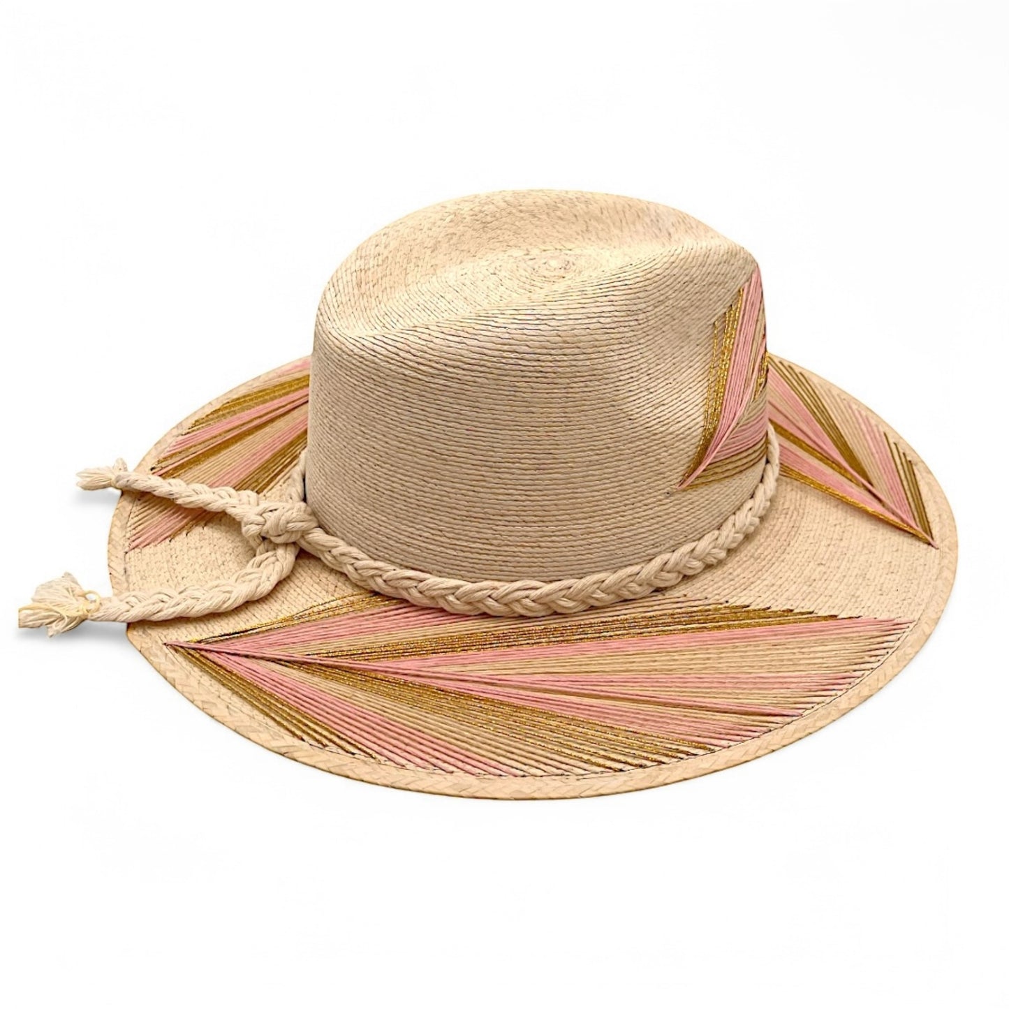 Feather Palm Leaf Hat