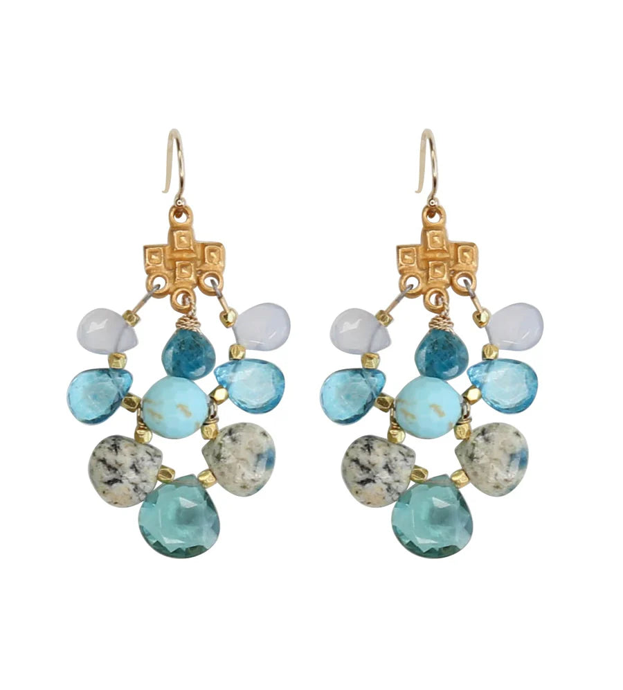 Florence Earring in Blue Agave