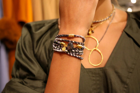 Glee Stretch Bracelet in Navy