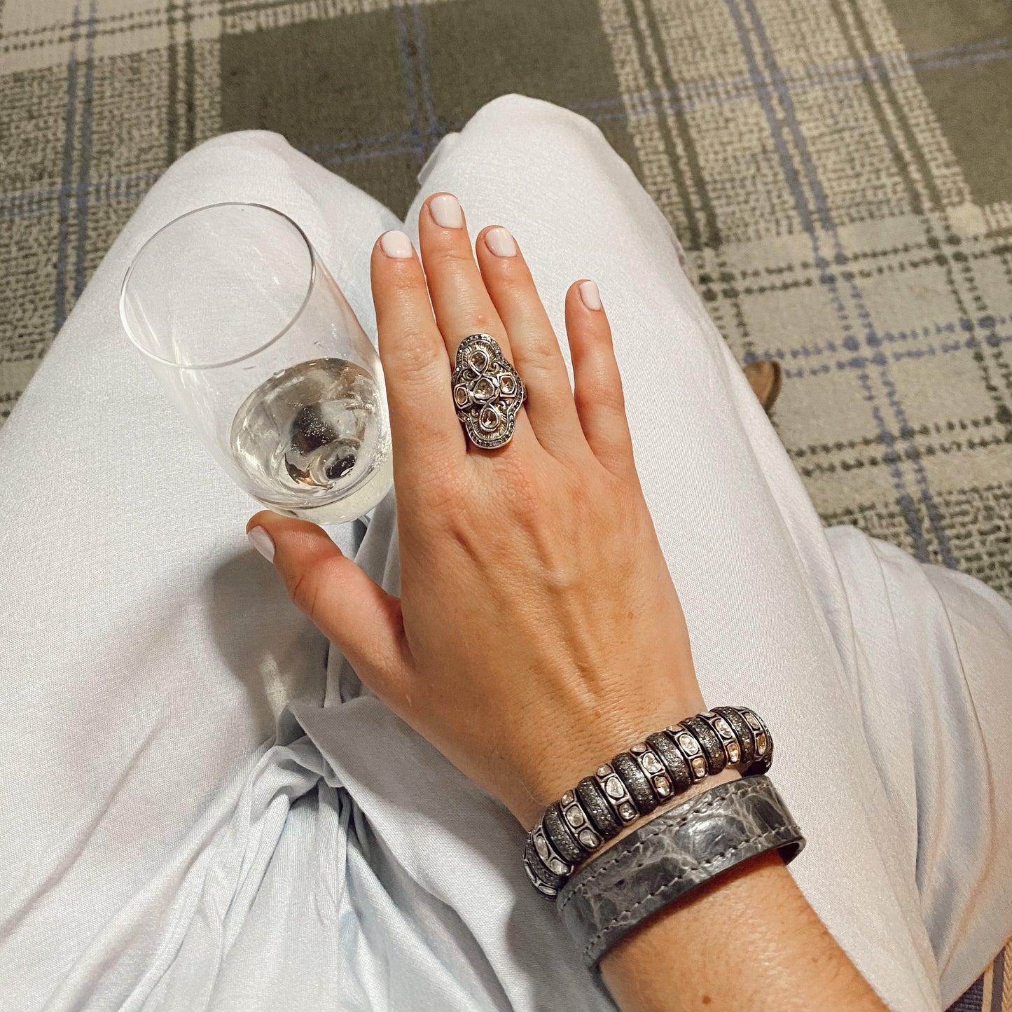 Sterling Silver Rosecut Ring