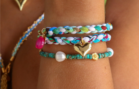 Jubilee Heart Bracelet - Navy