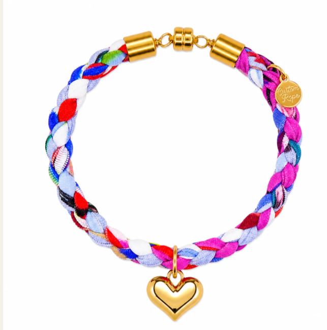 Jubilee Heart Bracelet - Capri Blue