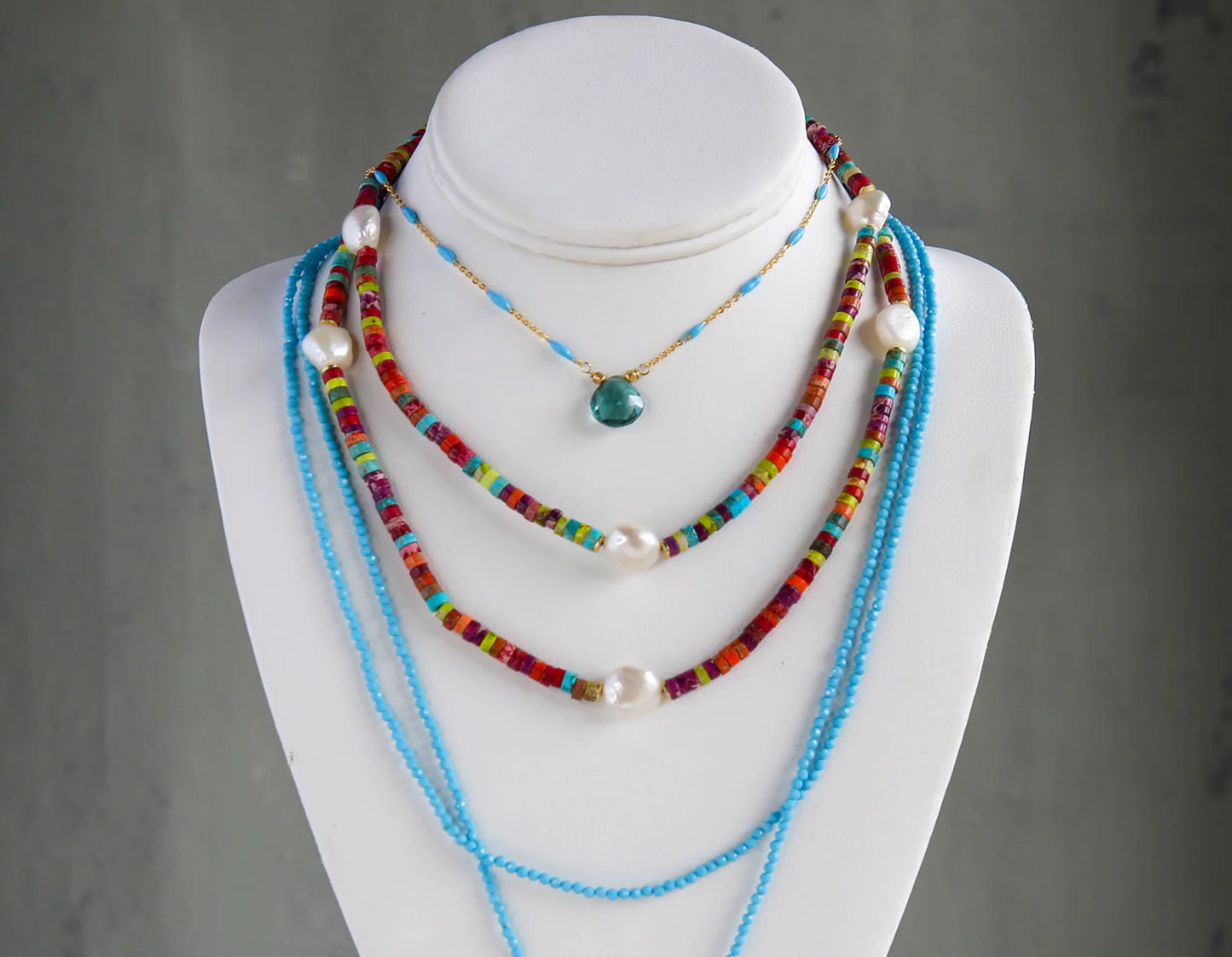 Mambo Necklace in Turquoise
