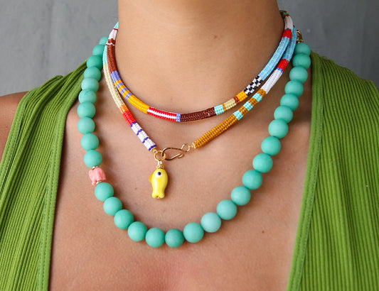 Pesca Miyuki Necklace - Yellow