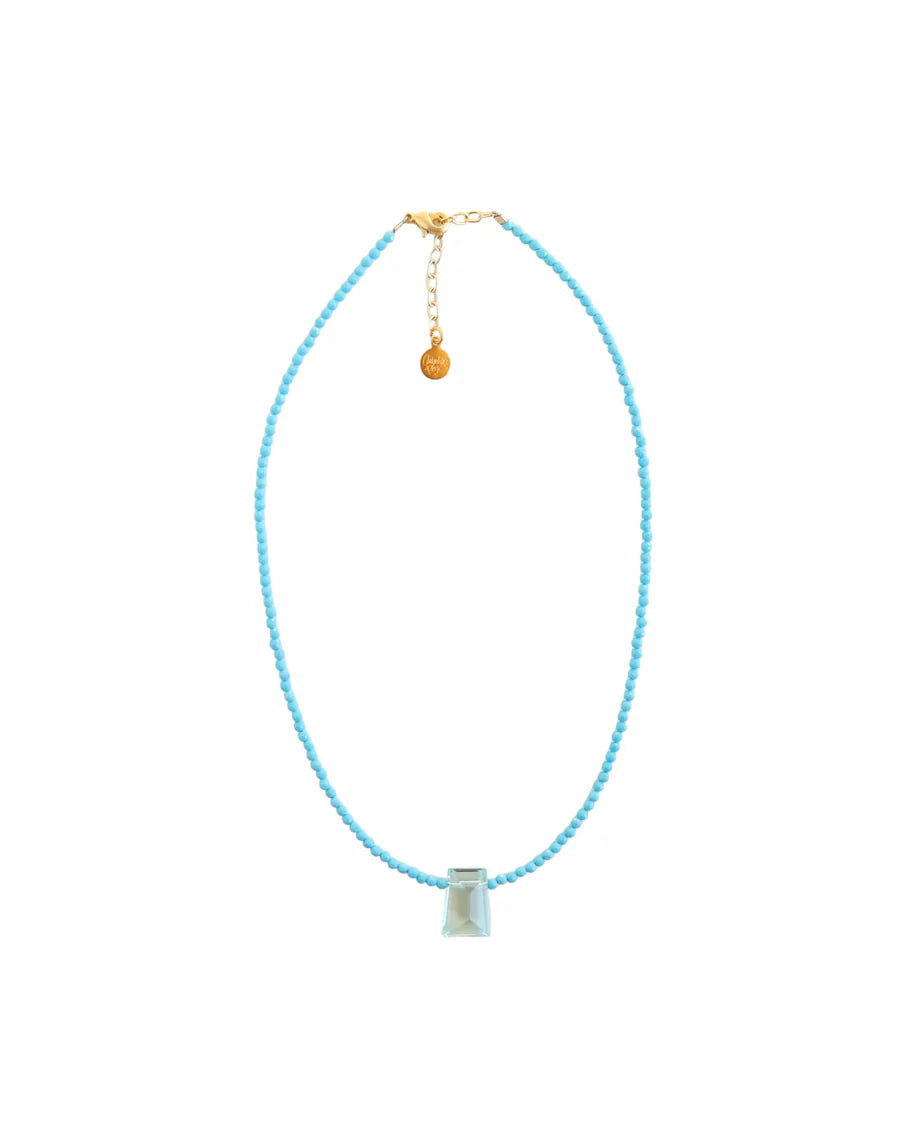 Ocean Stone Pendant in Turquoise