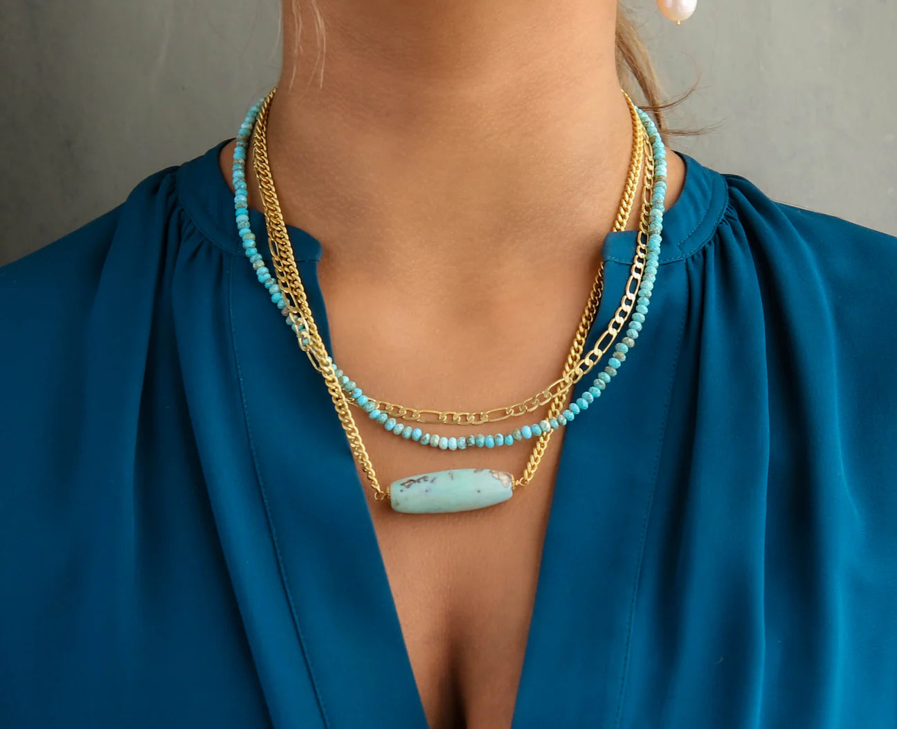 Palladio Triple Strand Necklace