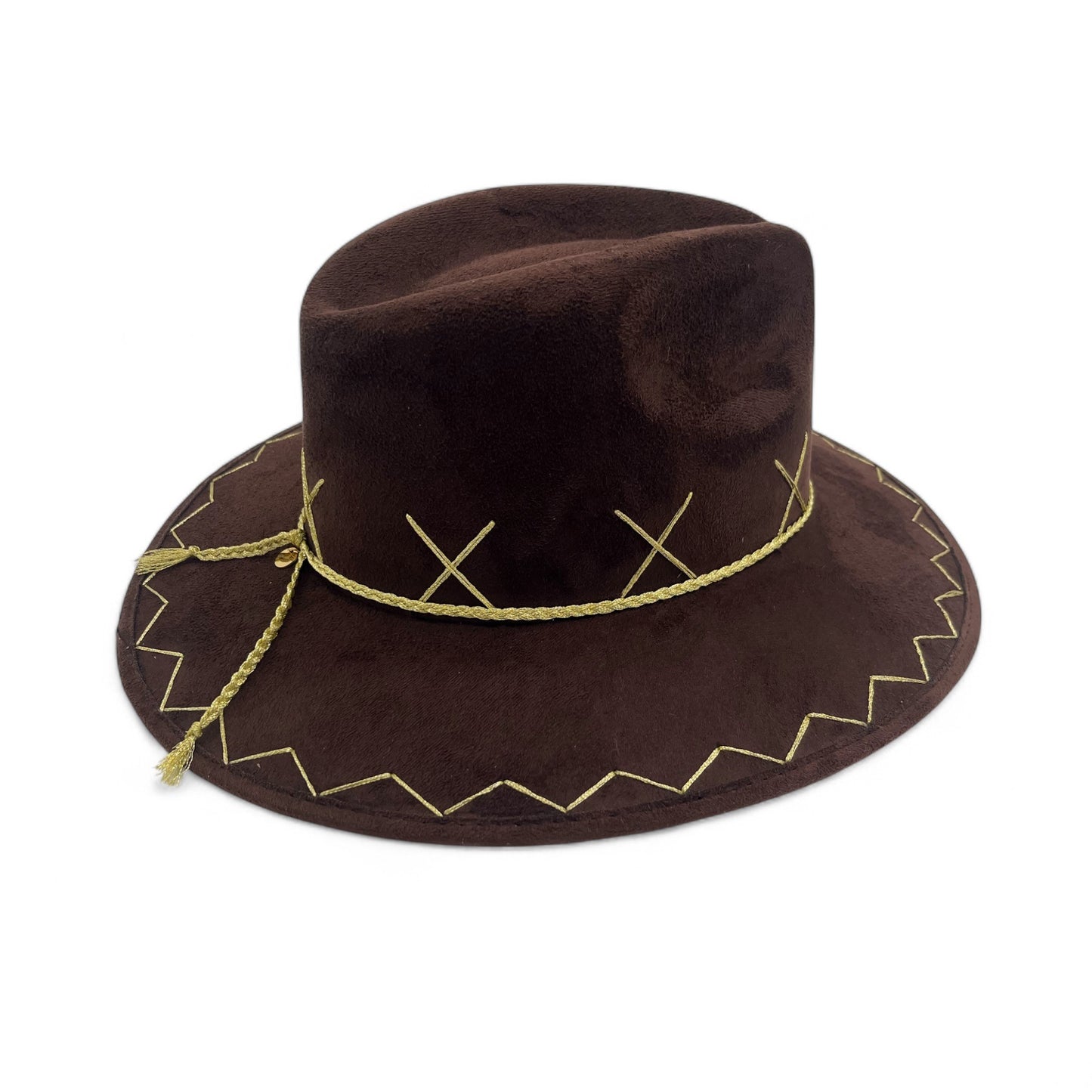 Rancho Vegan Suede Wide Brim Fedora
