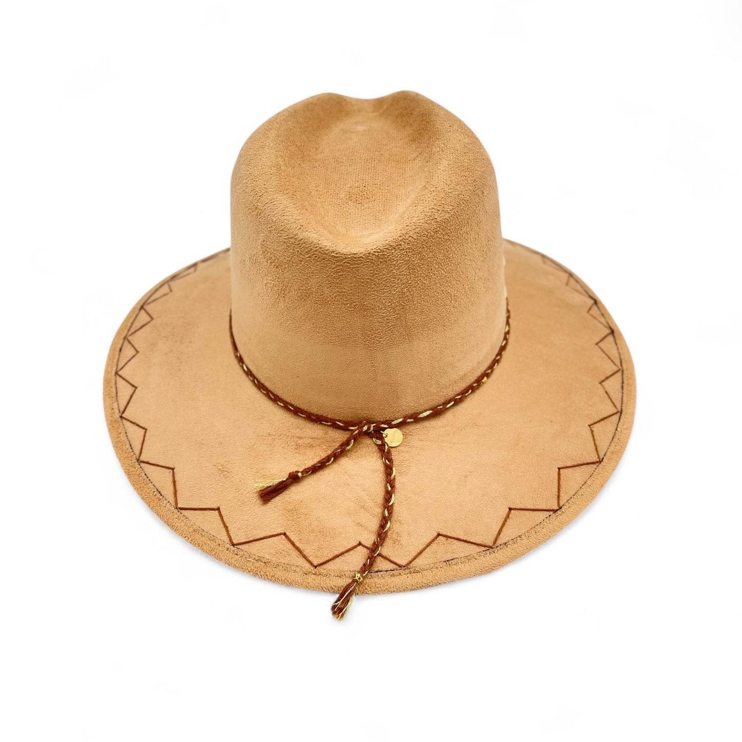 Ray of Light Vegan Suede Wide Brim Fedora