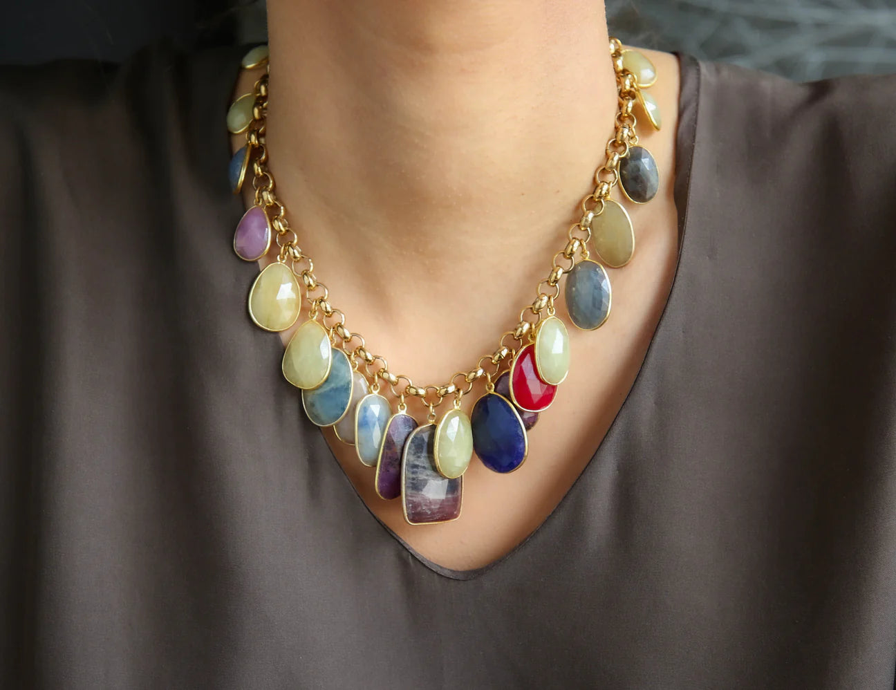 Sapphire Pendant Necklace