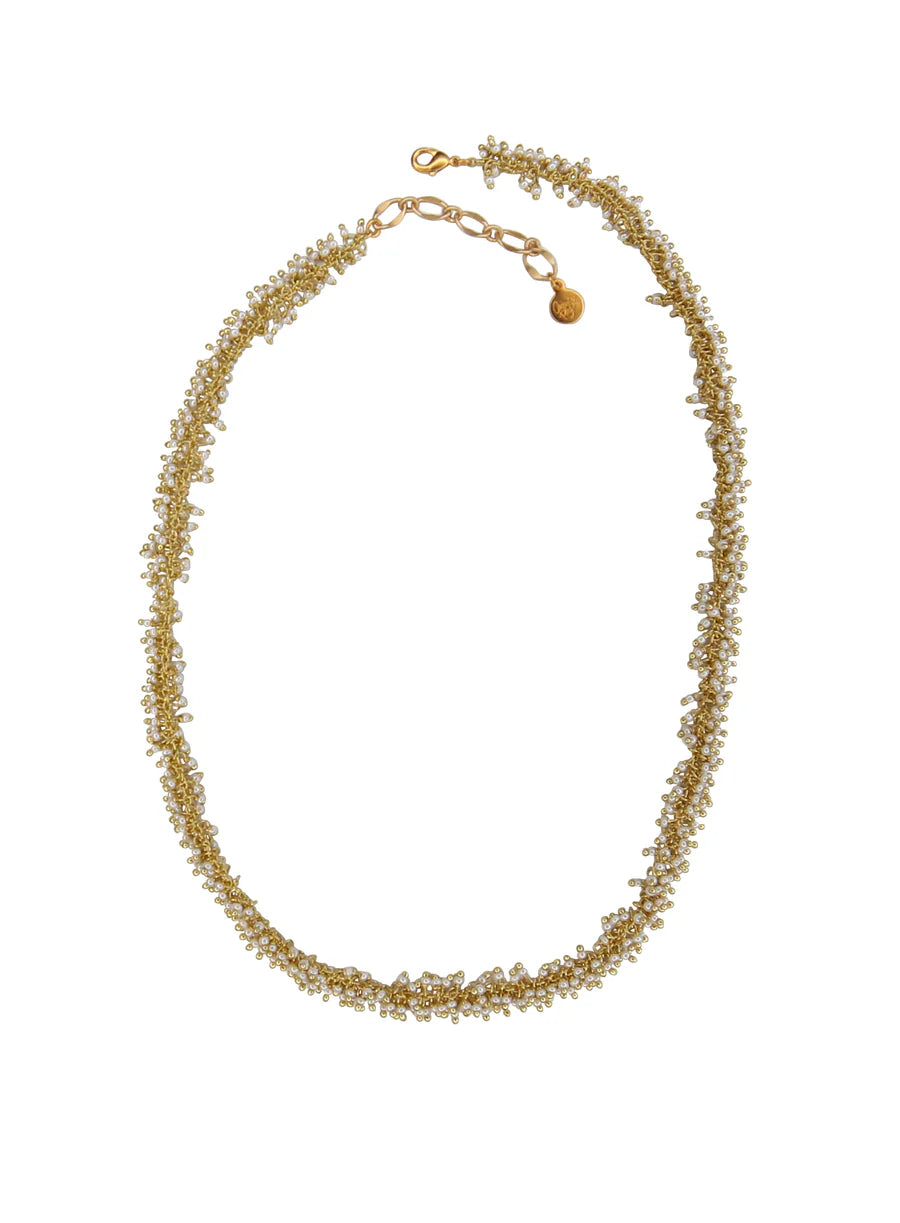Sprinkles Short necklace in Pearl