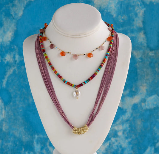 Marisol Choker in Pale Multi