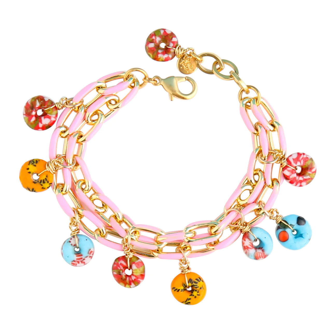 Sugar Link Bracelet in Pink