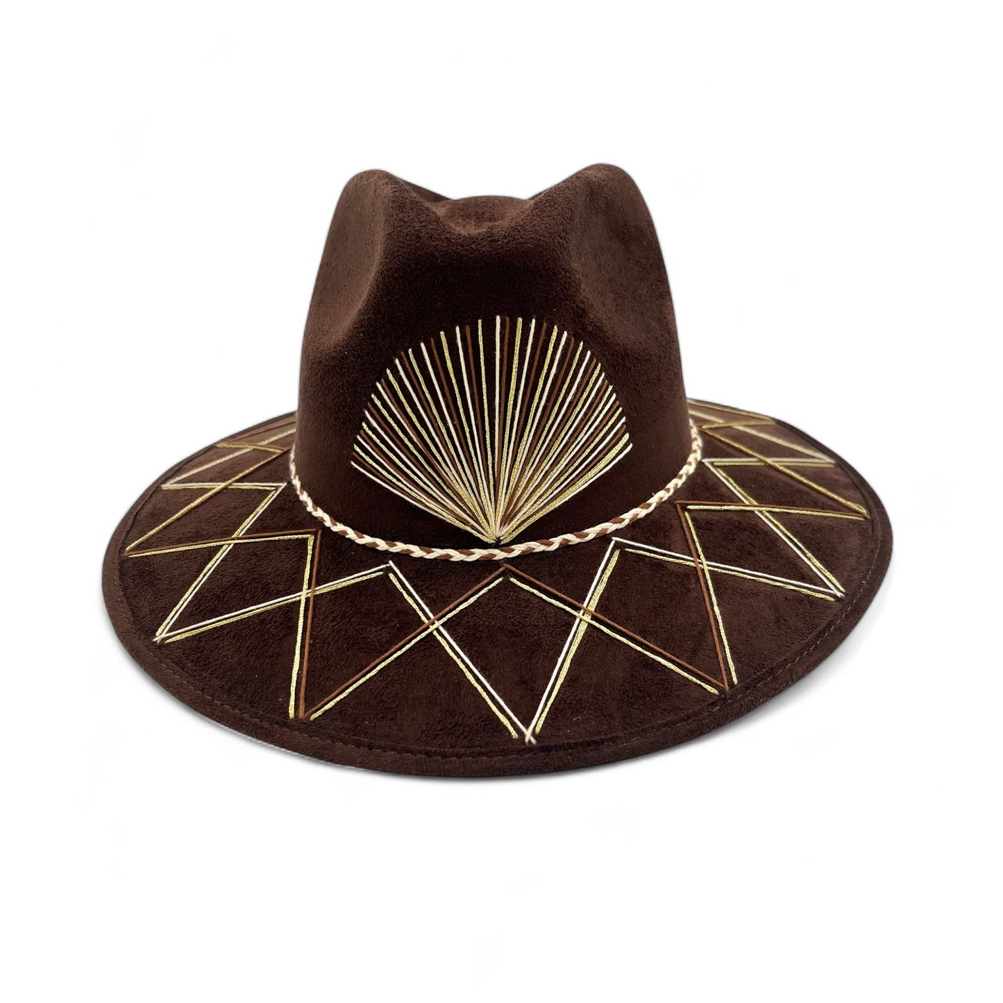 Sunrise Vegan Suede Wide Brim Fedora
