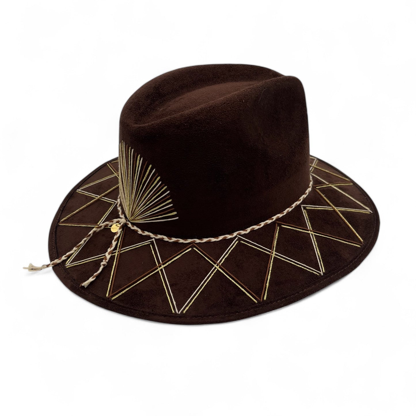 Sunrise Vegan Suede Wide Brim Fedora
