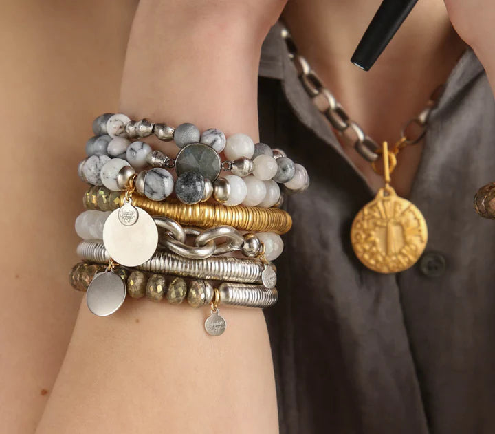 Evra Bracelet with Stones in Silver