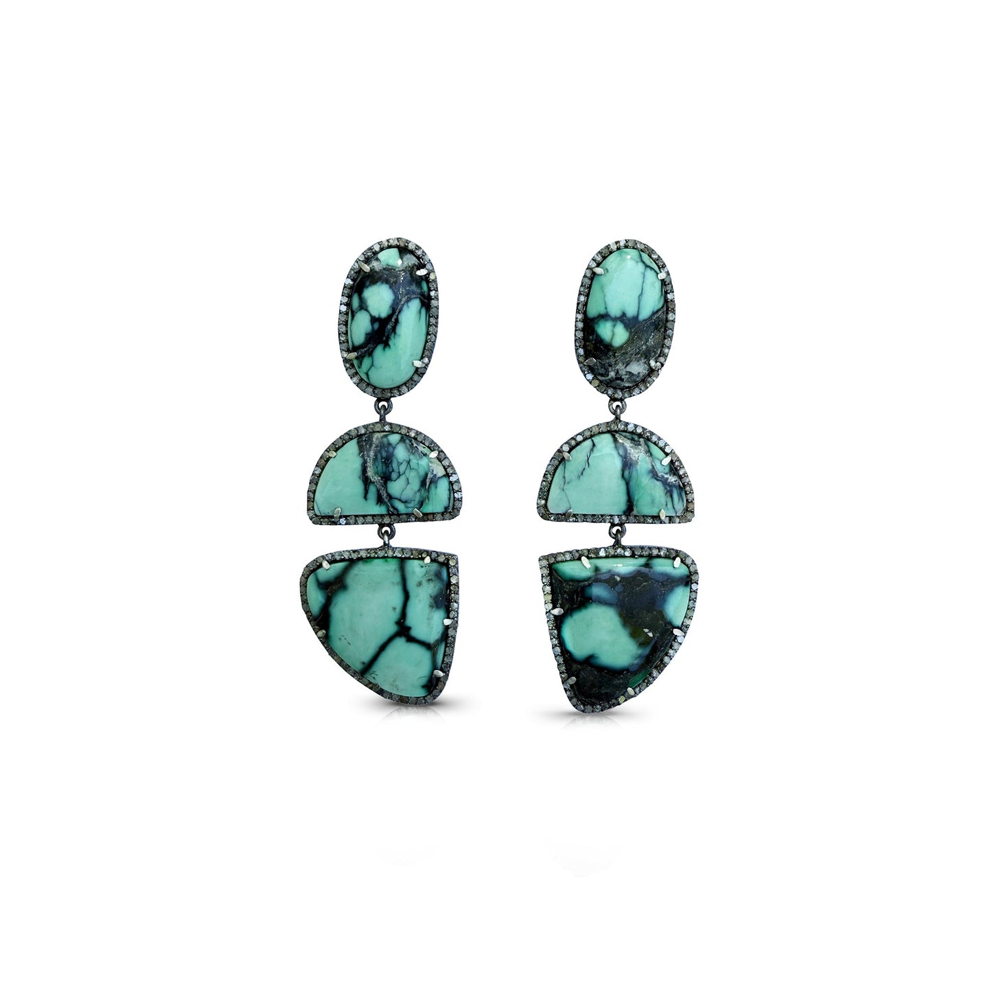 Varicite Triple Drop Earrings