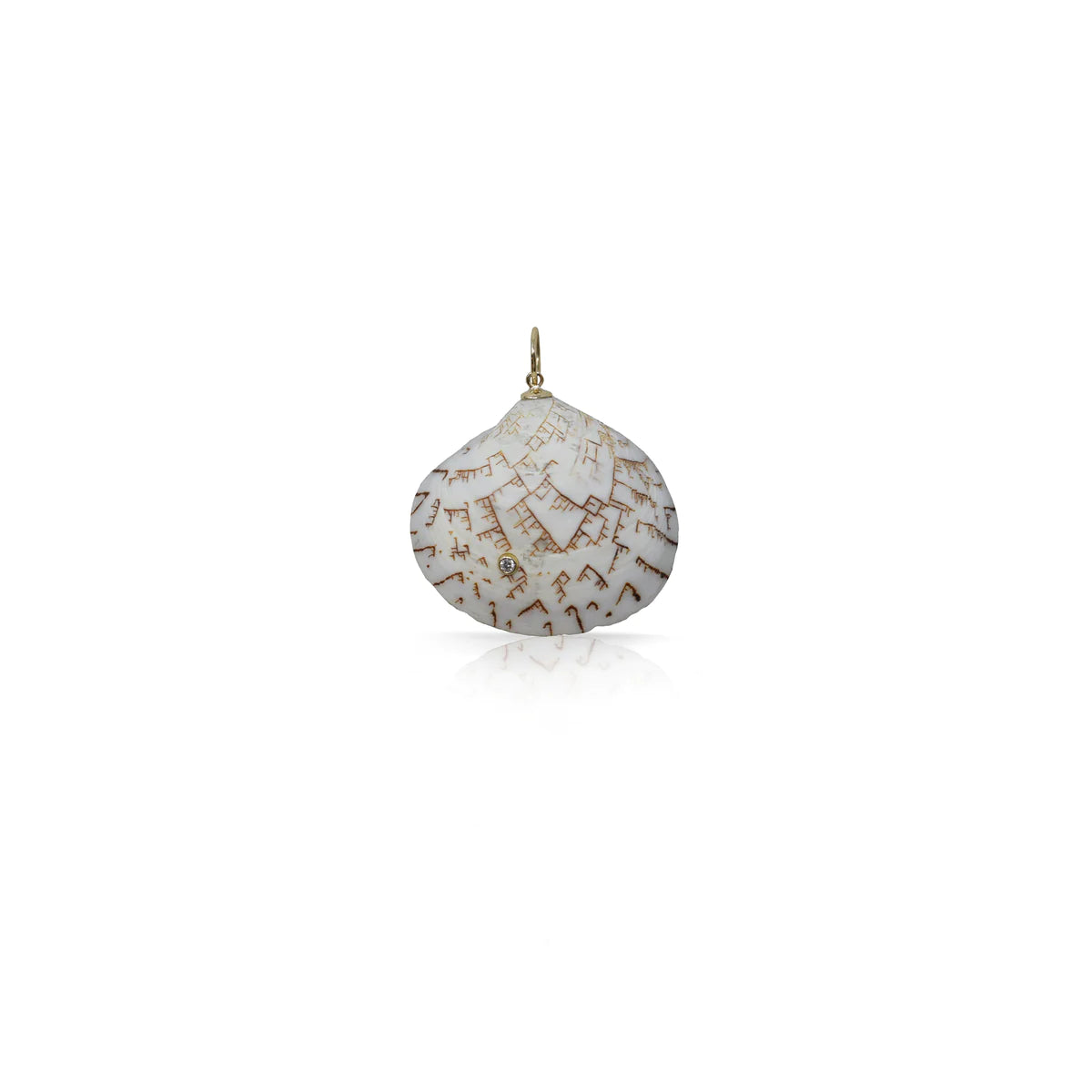 14K Venus Clam Shell Charm