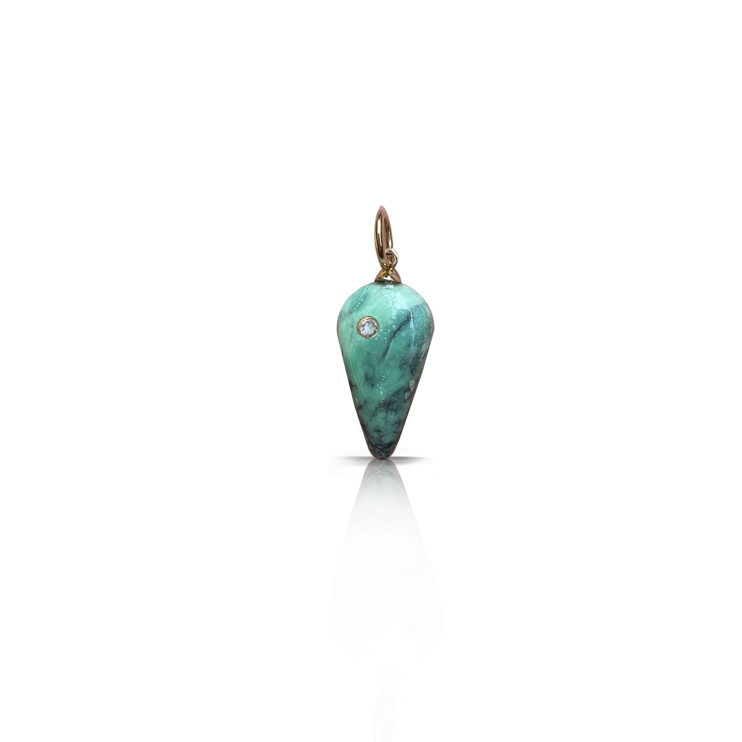 14k Variscite Charm