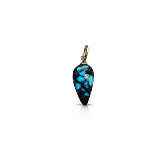 14K Hubei Turquoise Charm