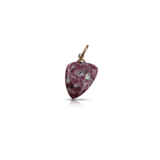 14K Norwegian Thulite Charm