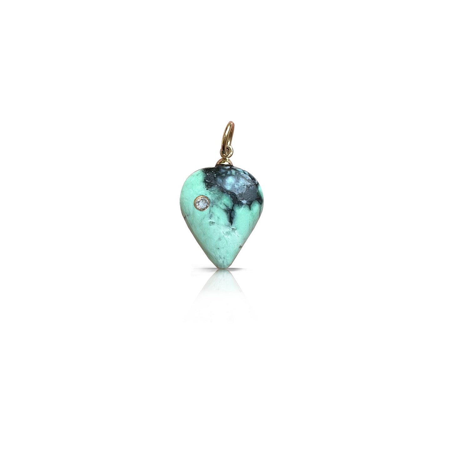 14k Variscite Charm