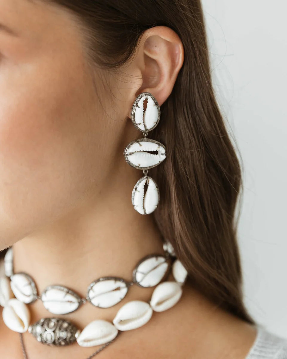 Cowrie Drop Earrings