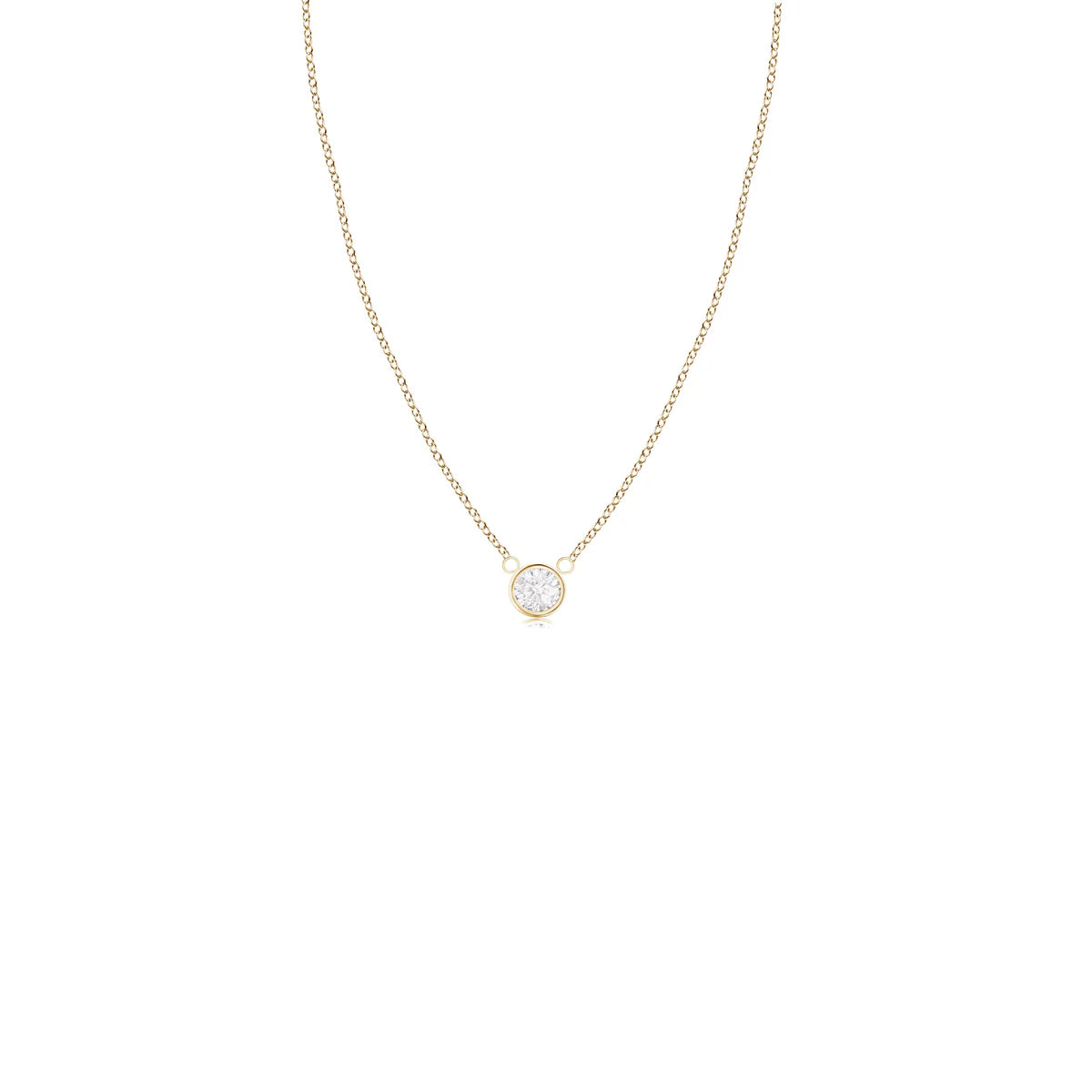 14K 6mm Gold Diamond Necklace