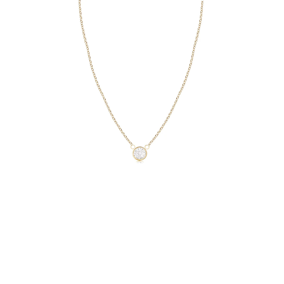 14K 6mm Gold Diamond Necklace