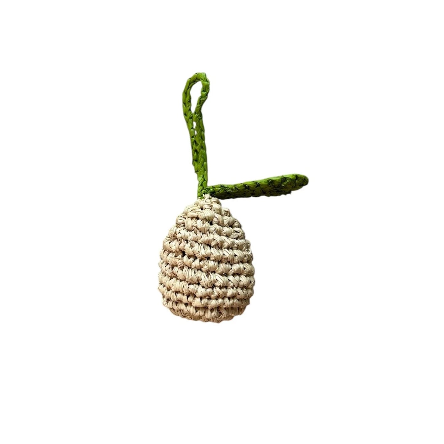 Apple Raffia Keyring