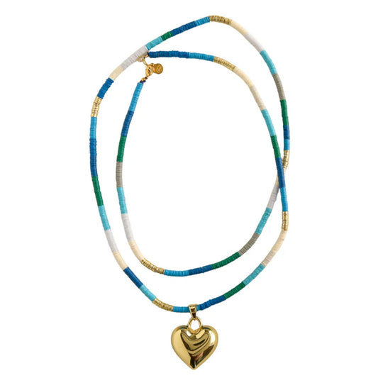 Aruba Long Necklace in Azure