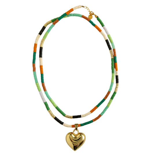 Aruba Long Necklace in Palm