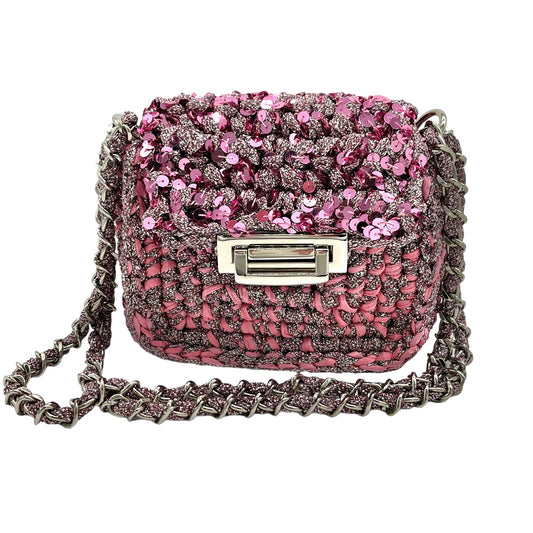 Bar Sequin Handbag