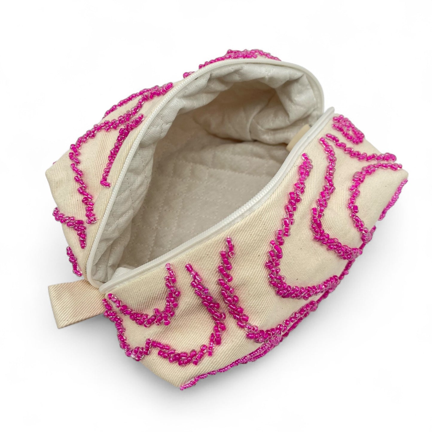 Beaded Pouchette - Pink Sand