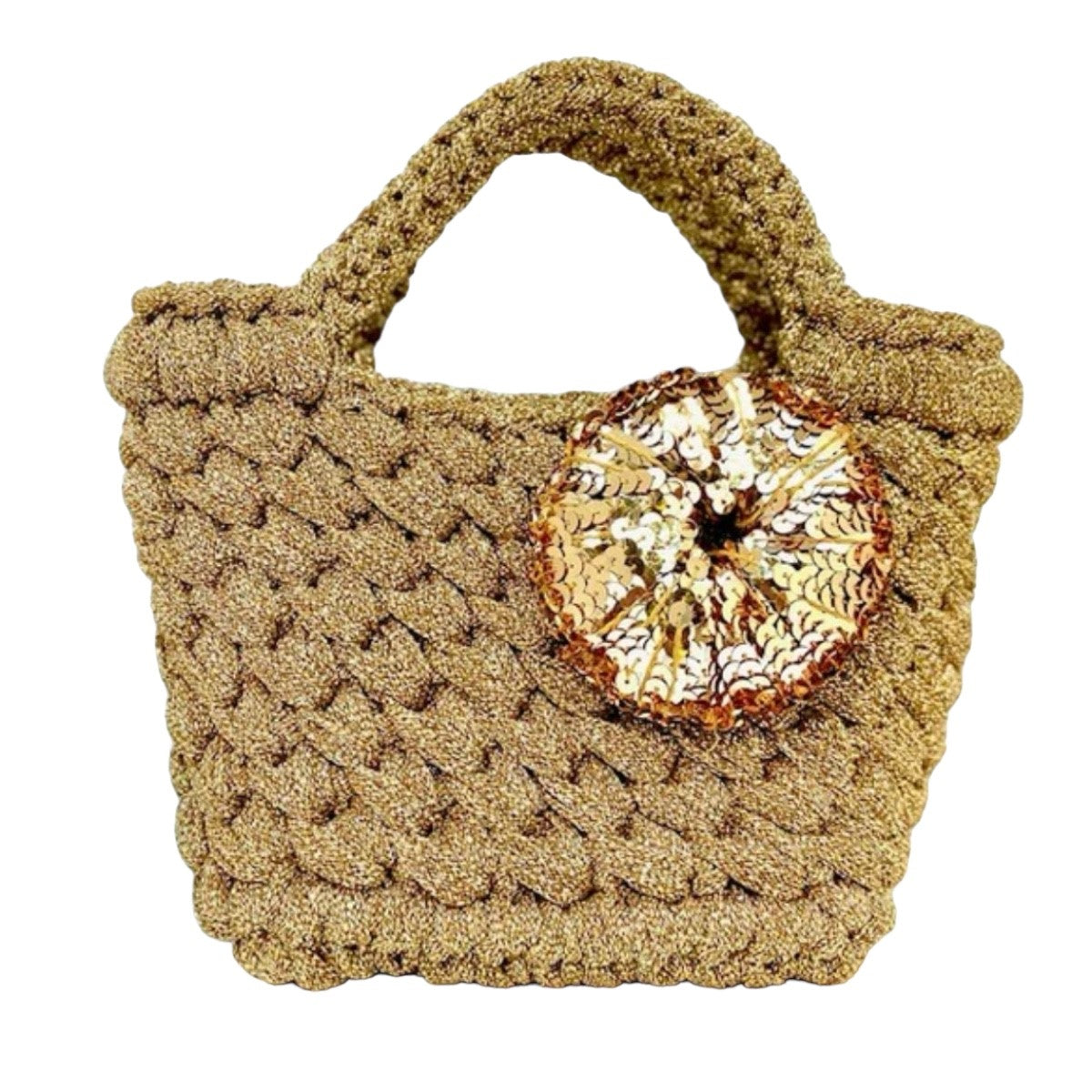Bebe Mini Basket with Embellishment Tote Bag