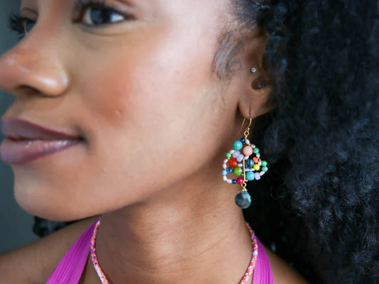 Carmen Earrings in Turquoise Multi