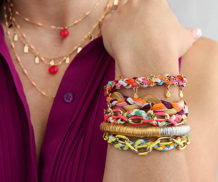 Confetti Bracelet in Marine Blue