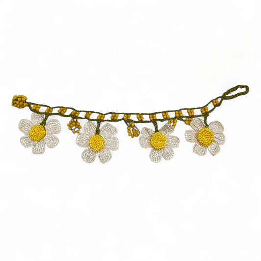 Daisy Crochet Bracelet