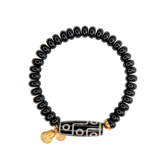 Dharma Elastic Bracelet in Black